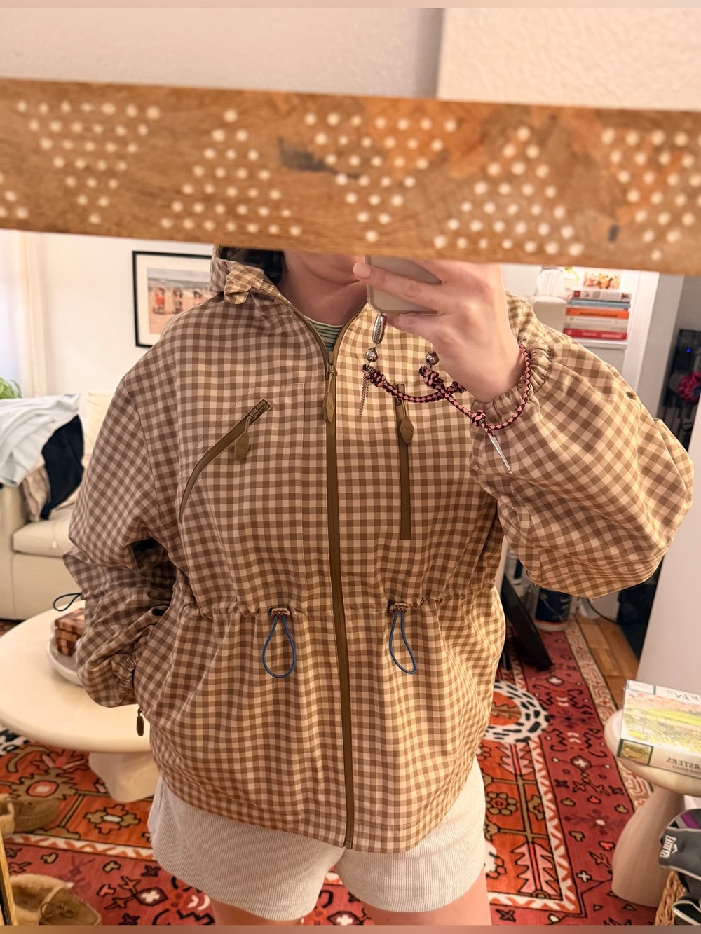Damson Madder Matilda Raincoat - Brown Gingham